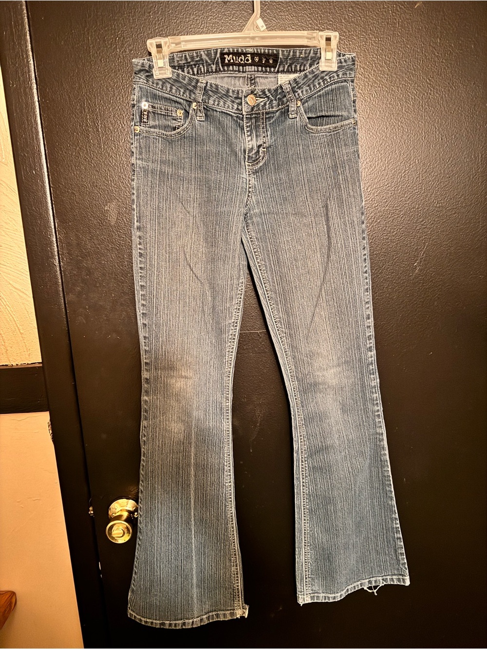 Mudd Women's Light Wash Flared Jeans
